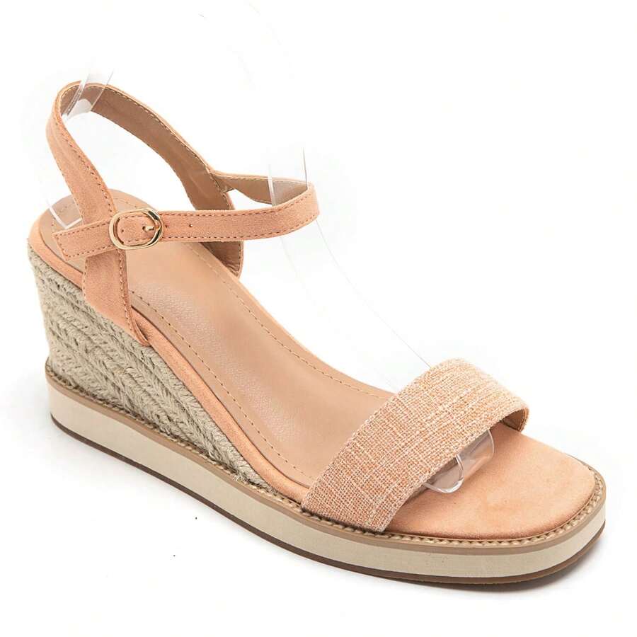 Summer Casual Versatile Simple Wedge Sandals - Orange - View 1