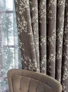 1pc New Multicolor 100% Blackout Double Layer Pole Pocket Window Curtain, Thermal Insulated For Home, Living Room, Bedroom, Office, Party & Daily Decor