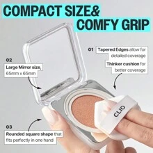 Clio Kill Cover Founwear Cushion The Original I 20 Shades, Korean Cushion Foundation, Cushion Make Up, Full& High Coverage, Airy Satin, Natural Matte Finish Look (17W CREAM SHELL, One Size)