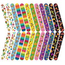 36 件狂欢节拍手镯散装腕带墨西哥主题按扣手镯墨西哥 5 月 5 日生日狂欢节派对礼品用品课堂奖品，12 种不同款式