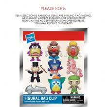 1 件 Hasbro 官方授权复古小马擎天柱先生大富翁等 Hasbro 3D 泡沫袋夹神秘大头袋夹人物钥匙扣钥匙圈适合妈妈爸爸男朋友有趣的圣诞节和万圣节礼物随机我的小马驹 G.I.JOE 变形金刚先生土豆头菲比