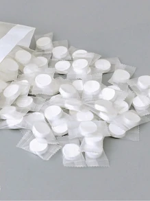 100/50/30/15 件便携式压缩面部清洁纸 - 美容院级无纺布压缩清洁湿巾