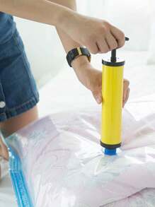 1pc Thick Vacuum Storage Bag, Transparent Compressed Clothing Quilt Organizer Bag, Pump Sold Separately Bedroom, Organizer, Home Storage, For White T Shirt Women, Black Pants Women, Ladies Winter Clothes, Dress, Winter Clothes For Ladies, Elegant Woman Dresses, White Shirt For Ladies, Long Sleeve, White Jumpsuit For Women, Spring Dresses For Women, Spring Outfits For Women, Spring, Spring Clothes, Minimalist, Summer Tops Storage - Clear - View 6