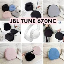 For TUNE 670NC Headphone Case Solid Color Headset Storage Bag EVA Earpads Casing Box - Multicolor - View 12
