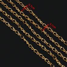 1m Fashionable Stainless Steel Paper Clip Chain, Butterfly Chain, Oval Chain, Suitable For DIY Necklace, Bracelet, Jewelry Making - Chain - View 9