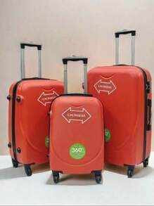 Einfaches & praktisches Reisegepäck mit Rollen, alltägliche Aufbewahrung - Rot - Übersicht 1