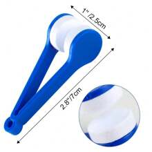 6 Peças Clipe Portátil para Limpeza de Óculos, Kit de Ferramenta de Limpeza de Óculos Multifuncional, Limpador de Óculos de Moda Miniatura para Tela de Telefone, Lente de Câmera, Escova, Pano de Microfibra, Adequado para Estudantes, Homens, Mulheres, Idosos - Multicolorido - Visão 4