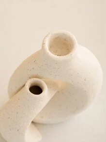 1 件几何陶瓷烛台和花瓶套装，黑白，简约现代风格，浪漫花瓶适合婚礼、派对、家居、桌面、办公室、酒店、客厅装饰