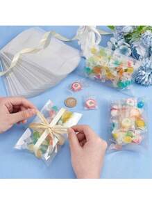 5-20 件 PVC 透明枕头礼品盒，塑料包装盒适用于生日、婚礼、派对礼品包装盒