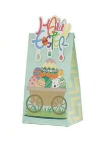 8 件/包复活节派对礼品盒，3D 立式派对礼品袋 - 彩色 - 查看 5