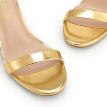 Women Sexy High Heel Sandals With Open Toe, Ankle Strap And Stiletto Heels For Prom, Party, Wedding - 金色 - 查看 5