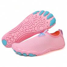 زوج من أحذية المياه للنساء لرياضة الخارجية، أحذية تنفس وتجف بسرعة للتنزه تحت الماء، أحذية كاجوال لون داكن منخفضة الرقبة للشاطئ - وردي - مشاهدة 10