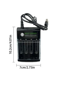 4/8/16 szt. akumulatorów AA/AAA o dużej pojemności 1,5 V, ładowanych przez USB, to trwałe i wydajne rozwiązanie do zabawek elektronicznych, pilotów, wyświetlaczy i szczoteczek elektrycznych (ten akumulator nadaje się wyłącznie do ładowania za pomocą tej ładowarki)