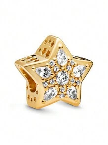 1 Pc Fashionable Shiny Gold Star-Shaped Beaded Gift - Multicolor - View 16