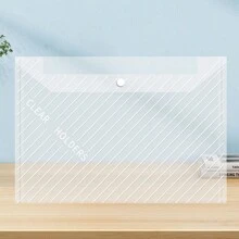 10/20pcs A4 Size Transparent Colorful PP Plastic File Folders, Waterproof Large Capacity For Office Document Storage And Student Stationery Organization, Great For Back To School Season,Back To School,School Supplies