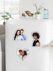 1/2 piezas de imanes personalizados para nevera de acrílico con foto, imanes de nevera personalizados, tamaño: 5 cm, 6 formas/estilos, imanes con foto, imanes de nevera lindos, imanes de nevera resistentes, multifuncionales, decorativos, antihongo, reutilizables, adorables, de alta calidad, coloridos, modernos, personalizados, únicos, regalos ideales para él, regalos ideales para ella, ella, novio, novia, papá, mamá, familia, amigos, hijo, hija, estudiantes escolares