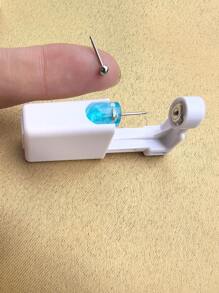 1-24pcs/Set Disposable Sterilized Ear Piercing Gun Kit For Earrings, Nose Rings, Body Jewelry Tools