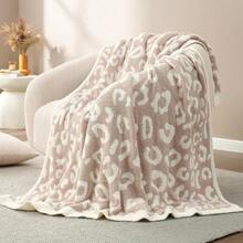 Sofa Blanket Living Room Cover SetSac Leopard Throw Blanket Couch Bed Sofa 50x60 Inches, Reversible Beige Leopard Blanket Ultra Soft Cozy Blankets Women Mothers Birthday Gifts - 淡粉色花 - 查看 10
