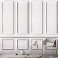 2/4pcs European Style Self-Adhesive PVC Decorative Trim Strips - Flexible For Wall, Floor, Cabinet Edges, 3.3 Ft Length, Home Decor Accent