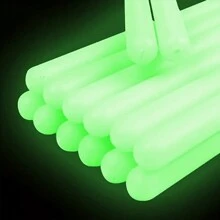 1 Paio di Bacchette Luminose Verde Brillante - Bacchette Fluorescenti Tipo 5A per Esibizioni dal Vivo, Batteristi Professionisti e Principianti - Perfette per Appassionati di Batteria e Amanti della Musica
