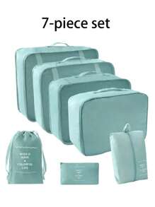 9pcs/1 Set Portable Travel Organizer Bags, Include Clothes/Cosmetic/Jewelry/Toiletry Storage Bags, Suitable For Business Trip, Vacation, Dorm, Bedroom Decor, Student/Teacher Clothing Storage, Essential Travel Accessories, Valentine's Day Gift,Boho Vibes - Multicolor - View 17