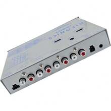 Hifonics HFEQ7 - Ecualizador gráfico de Audio de Coche de 7 Bandas 9 voltios 1/2 DIN con Entrada Auxiliar Frontal de 3,5 mm, Entrada Auxiliar RCA Trasera y entradas de Altavoz de Alto Nivel