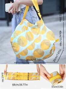Fashionable Foldable Practical Tote Shopping Bag Travel Bag