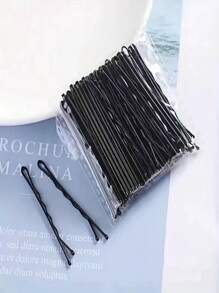 50pcs/100pcs Black Hair Clips, Women Hair Salon Accessories