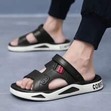 Zapatillas para hombre, nuevas para verano, sandalias ligeras de EVA para adultos, zapatos de playa con suelas gruesas, sandalias abiertas antideslizantes para uso al aire libre