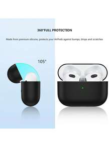 1 个硅胶超薄 0.8 毫米可拆卸耳塞盒，兼容所有 型号，带来自然手感