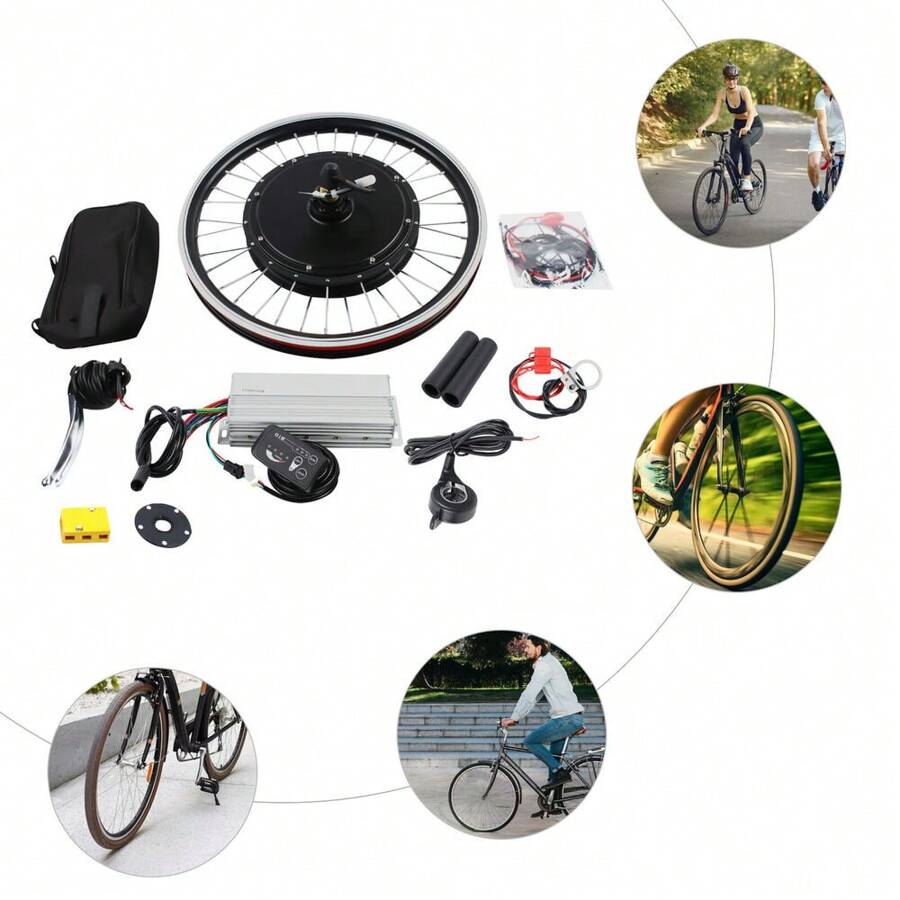 20" Electric Bicycle E-Bike Front Wheel Conversion Kit 48V Motor Hub DIY