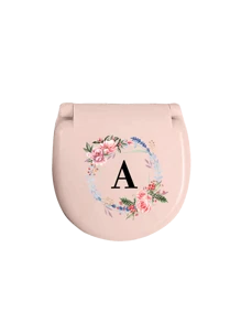 Wreath Name Initials Sewing Toolbox, Letters A-Z, Perfect Gift For Beginners In Sewing: 1 Portable Mini Sewing Set - Foldable, Diy Sewing Supplies And Accessories, Suitable For Travelers And Emergency Clothing Fixers, Mini Needle Box, Portable Small Needle Bag Sewing Tool Combination Set, Hotel Supplies (Pink),Sewing,Sewing Kit,Wedding,Sewing,Craft,Crafts,Sewing Items