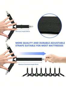 4 piezas Clip ajustable para fijar sábanas y edredones, clip triangular antideslizante para fijar sábanas y fundas, fijador de sábanas para sofá, clip metálico para fijar sábanas, marco de pared, ganchos autoadhesivos para pared, ganchos, perchero de puerta, toallero de baño, ganchos para pared - Multicolor - Ver 4