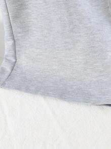 Tween Girls Star Print Casual Straight Leg Pants, Fashionable Versatile Design For Spring & Summer, 2025 New Arrival - Grey - View 6