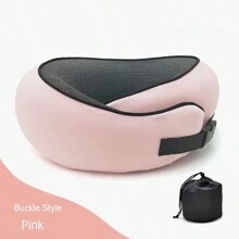 1 Stück Memory Foam U-förmiges Nackenkissen, kompakt für Reisen, Nackenstütze