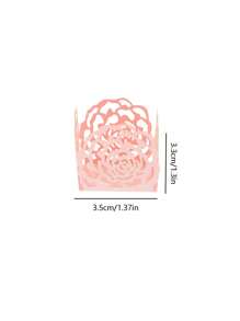 50 Pièces De Papier D'emballage Pour Truffes Doré Rose, Doublure En Papier De Bonbon Et De Cupcake, Doublure De Gâteau Et De Cupcake Carrée, Coupes De Papier Pour La Cuisson Du Chocolat