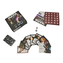 3 Stücke interessante Kartenspiele: Piraten Mafia, Spion Mafia, Vegas/Mafia, Partyspiele geeignet für Zusammenkünfte und Familienereignisse, Spielgeschenke (leichte Farbabweichungen)