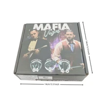 3 Stücke interessante Kartenspiele: Piraten Mafia, Spion Mafia, Vegas/Mafia, Partyspiele geeignet für Zusammenkünfte und Familienereignisse, Spielgeschenke (leichte Farbabweichungen)