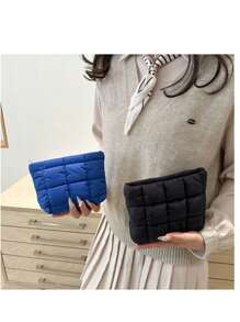 1 Pc Large Capacity Makeup Organizer Bag, Beautifully Designed For Daily Cosmetic Storage,Boho Vibes