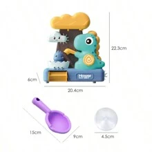 1 套儿童可爱恐龙旋转吸盘沐浴玩具、淋浴喷头、男孩和女孩浴缸戏水玩具、互动沐浴玩具、吸引孩子爱上洗澡、生日礼物