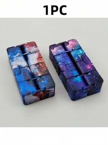 1/3pcs彩色无限多功能减压魔方，拥有多种多彩星空风格，包含星空、月光森林元素，造型新颖，玩法有趣，适合缓解烦躁、休闲娱乐