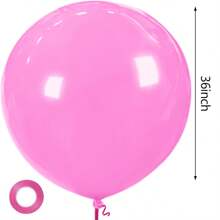 36 Inch Large Latex Balloon In Red, White, Black, Yellow, And Pink Are Suitable For Birthday Parties, Graduation Parties, Proposals, Anniversaries, Weddings, Large-Scale Events, Bridal Showers, Valentine's Day, Halloween, Christmas, And New Year's Eve - Multicolor - View 13