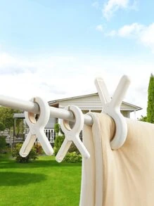 5pcs Seamless Clothespin Household Strong Windproof Non-Slip Clothes Quilt Holder To Dry Quilt Clip Multi-Functional Clothespin - Multicolor - View 3