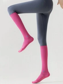 1双/2双装女士压缩袜，舒适运动小腿袜，适合瑜伽、跑步、健身、徒步旅行、Y2K 等运动，保暖舒适 - 彩色 - 查看 5