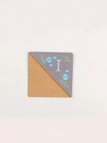 1 Miếng , Cá nhân hóa Tay Thêu Góc Dấu trang , 26 Tay Khâu Felt Góc Lá thư Dấu trang , Dễ thương Thêu Hoa Kẹp Sách Đối với Sách Đọc sách Người yêu Ý nghĩa Qủa tặng , Trở lại Trường , - Mùa đông - Xem 35