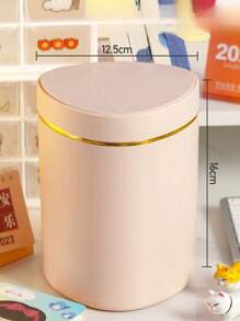 Mini Desktop Trash Can, Pedal-Operated Waste Paper Bin For Living Room, Bedroom, Dining Room, Car
