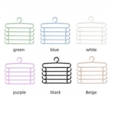 1/3pcs Creative Household Multi-Layer Storage Pants Rack, Colorful Multi-Function 5-Layer Towel Drying Rack,Spring,Minimalist,Summer Tops - Multicolor - View 2