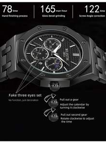WLISTH Swiss Brand Fashion Foreign Trade Ladies Watch Luminous Steel Band Calendar Women's Watch Classic Waterproof Quartz Watch Cross-Border