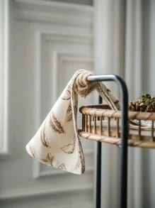 复古花卉印花长方形手巾，适合日常使用、节日、派对、餐桌装饰、所有季节