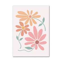 1 st Botanische Pastel Blad Lente Bloem Schattige Madelief Muurkunst Canvas Schilderij Posters En Prints Muurfoto's Voor Woonkamer Boho Woondecoratie Geen Lijst